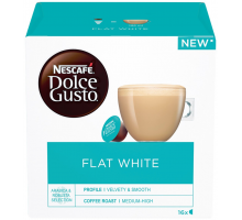 Кофе молотый в капсулах NESCAFE Dolce Gusto Flat White, 16кап, Великобритания, 16 кап