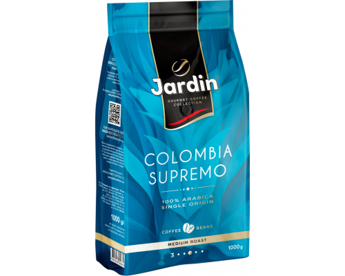 Кофе зерновой JARDIN Colombia Supremo, 1кг, Россия, 1000 г