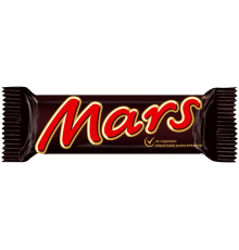 Батончик шоколадный MARS с нугой и карамелью, 50г, Россия, 50 г