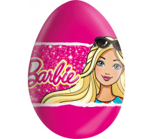 Яйцо шоколадное ZAINI Барби сюрпризом, 20г, Италия, 20 г