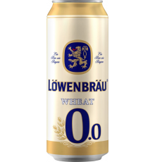 Напиток пивной безалкогольный LOWENBRAU пшеничное нефильтрованный пастеризованный осветленный, не более 0,5%, 0.45л, Россия, 0.45 L