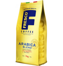 Кофе зерновой FRESCO Arabica Blend натуральный средняя обжарка, 1кг, Россия, 1000 г