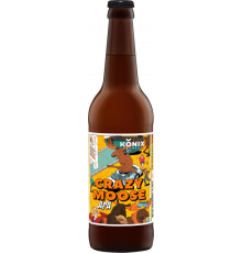 Пиво светлое KONIX BREWERY Apa Crazy moose нефильтрованное, 5,5%, 0.5л, Россия, 0.5 L