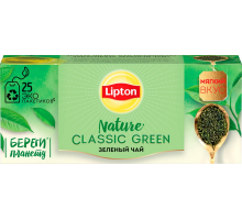 Чай зеленый LIPTON Classic Green Tea байховый, 25пак, Россия, 25 пак