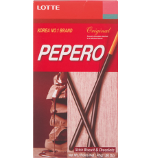 Соломка LOTTE Pepero Original в шоколаде, 47г, Корея, 47 г